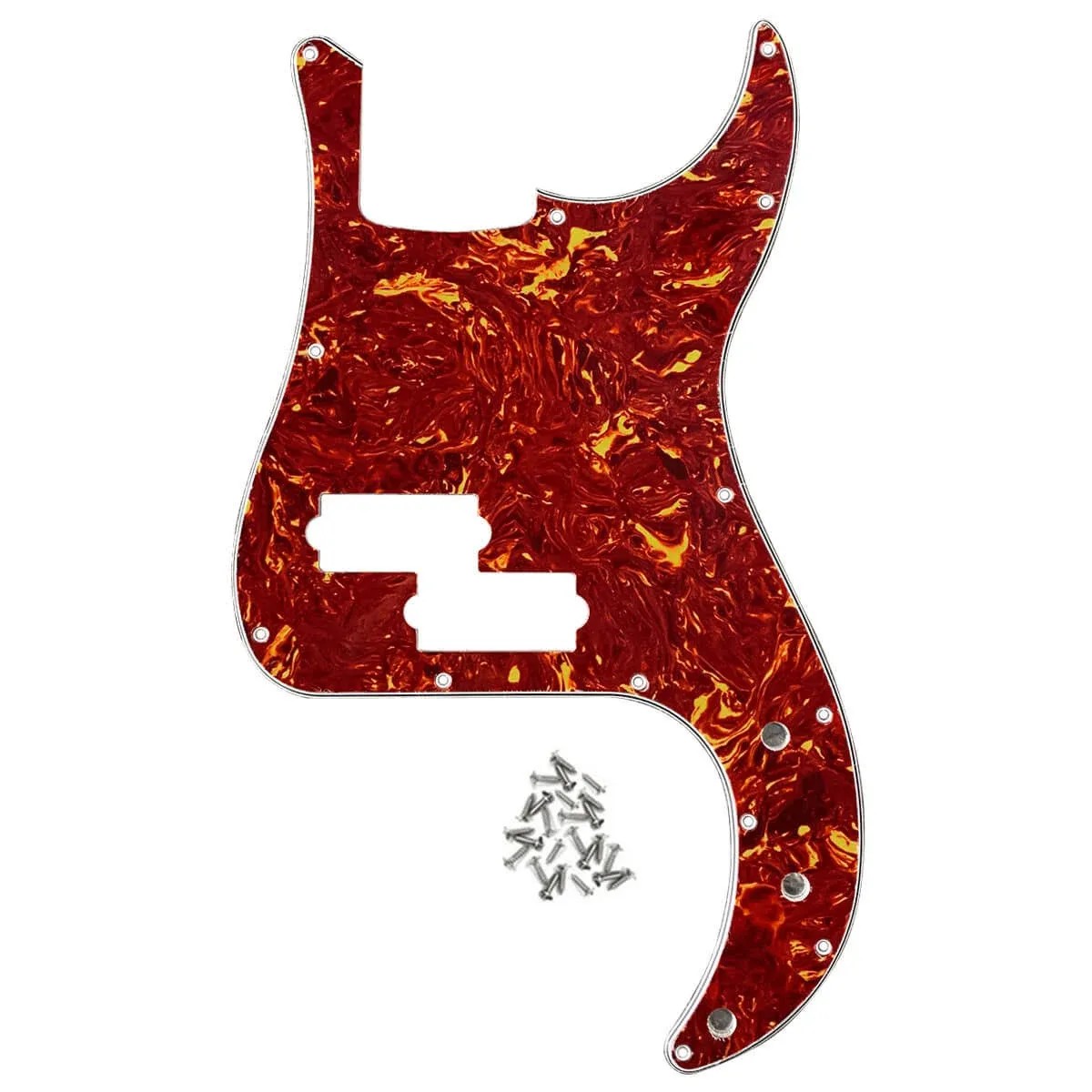 FLEOR 13 Hole P Bass Pickguard Guitar Scratch Plate Pick Guard for 4 String USA ...