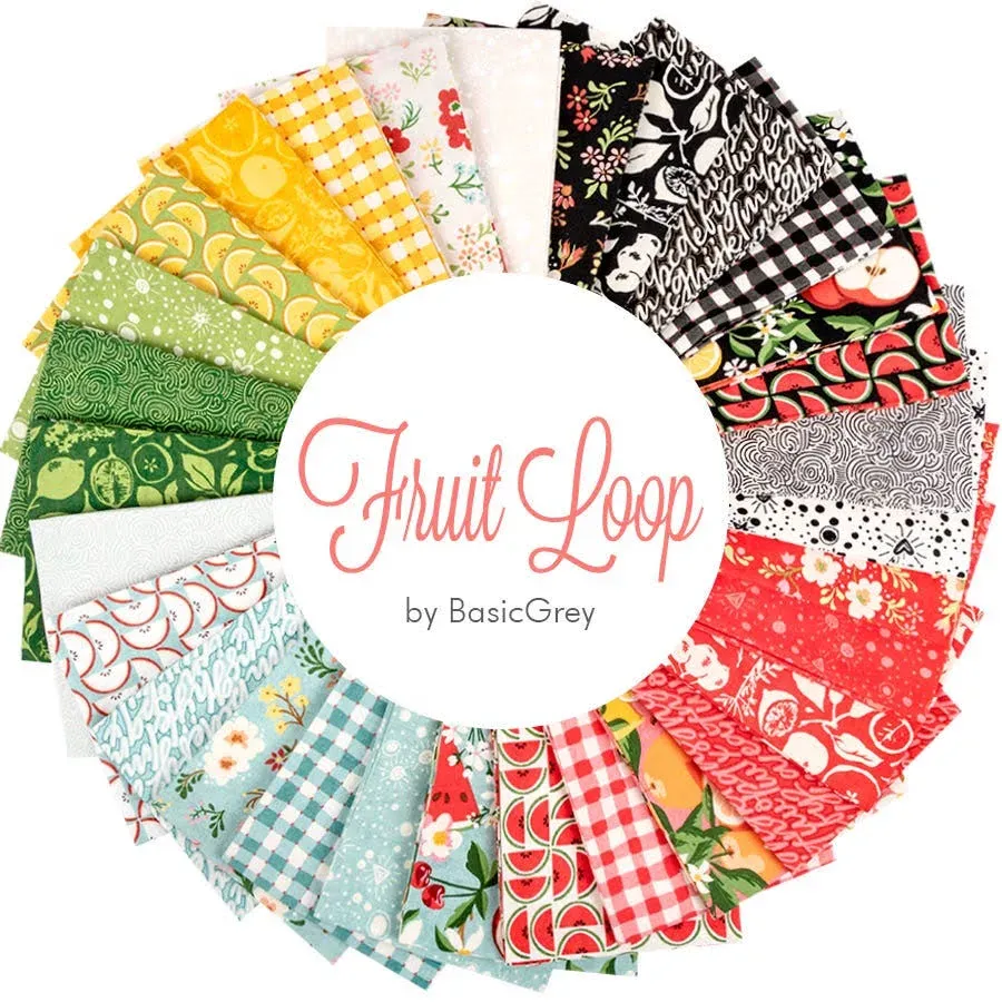 Moda Fabrics Fruit Loop BasicGrey Fat Quarter Bundle (30)