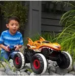 Hot Wheels RC Monster Trucks Unstoppable Tiger Shark in 1:15 Scale, Remote-Control Toy Truck with Terrain Action Tires