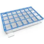 Ezy Dose Weekly (7-Day) Pharmadose Pill Organizer, Easy Fill Tray, 4 Times a Day, Colors May Vary (Medium)