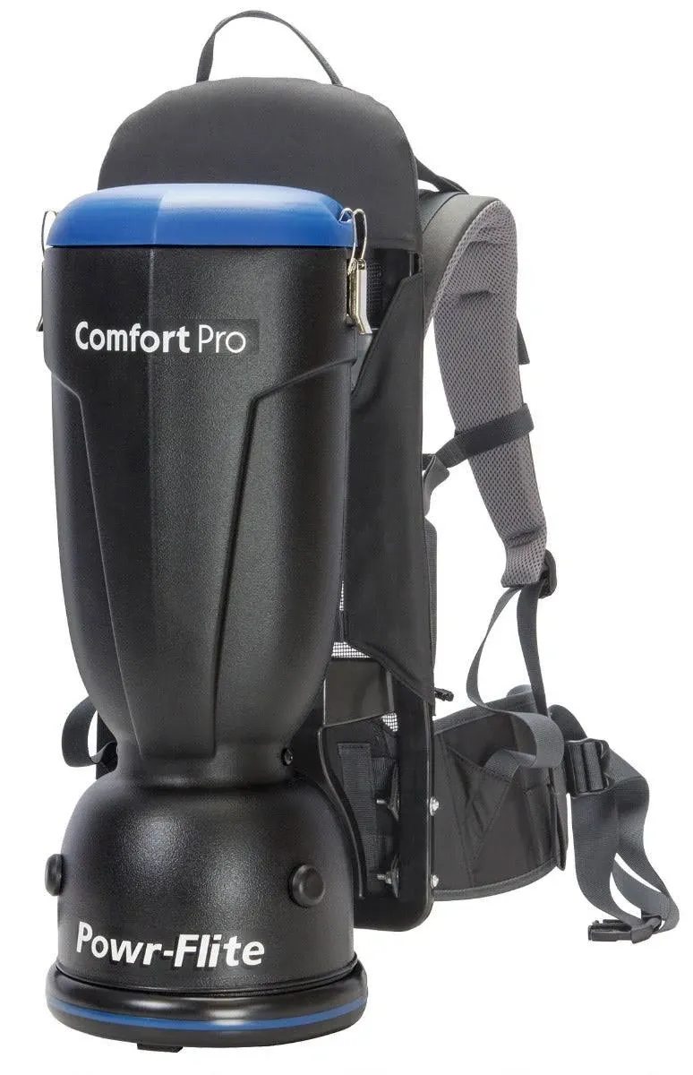 NEW Powr-Flite BP6S Comfort Pro Backpack Vacuum Commercial Canister 6QT