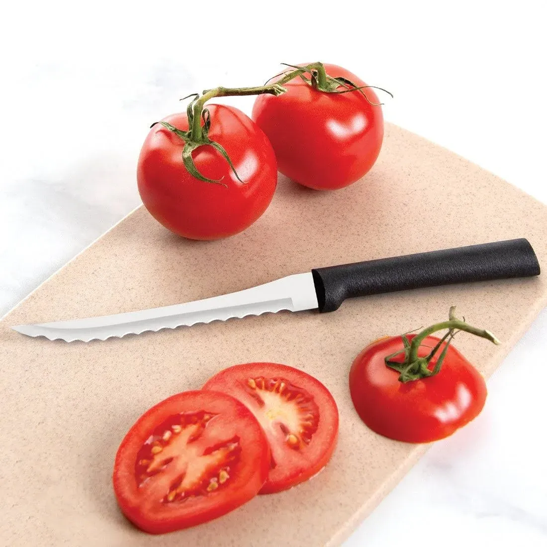 RADA Cutlery Tomato Slicing Knife – Stainless Steel Blade With Aluminum Handle Made in USA, 8-7/8 Inches, 2 Pack