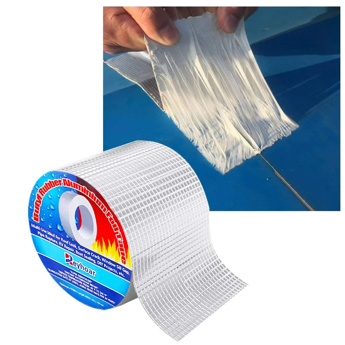 Professional Super Waterproof Tape Aluminum Butyl Rubber Tape for Pipe/Metal