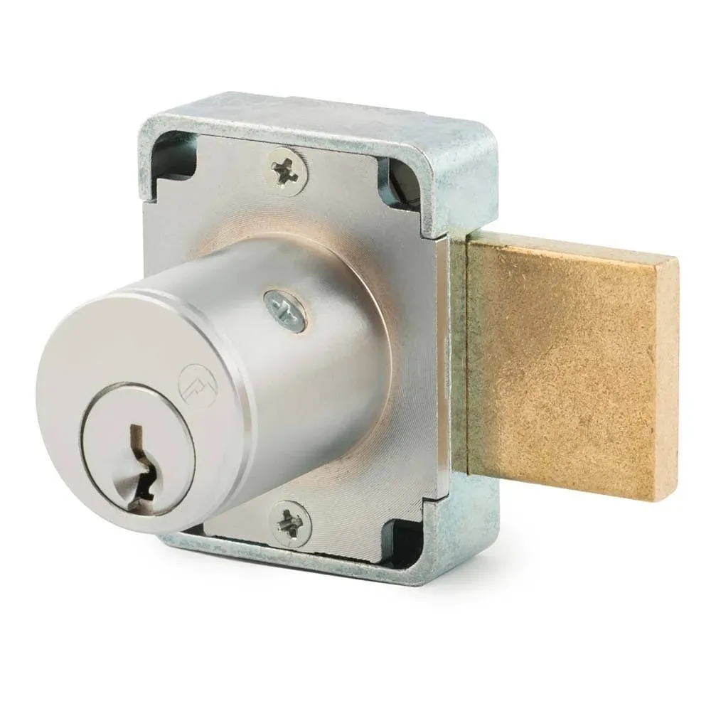 15/16&quot; Cylinder N-Series Pin Tumbler Deadbolt Lock, Keyed KA101, Satin Brass, Olympus Lock 100DR-US478-101