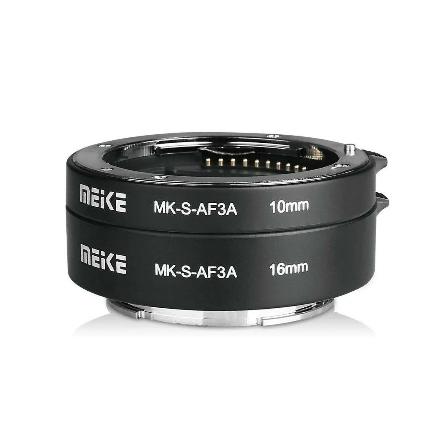 Meike MK-S-AF3A Metal Auto Focus Macro Extension Tube Adapter Ring (10mm+16mm ...