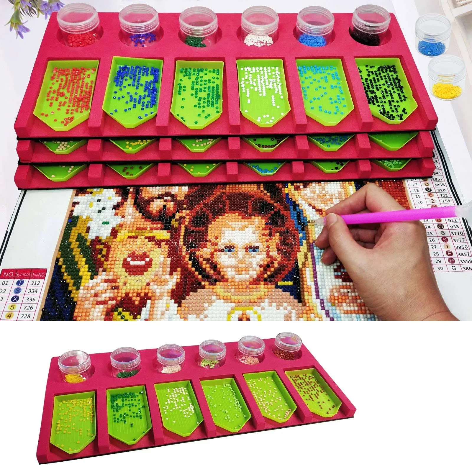 Diamond Painting Accessories Trays Organizer Art Supplies Diamond Art Kits For A