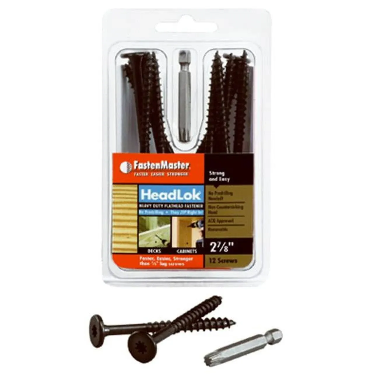 Fastenmaster 12-Count 2-7/8-in Structural Wood Screws FMHLGM278-12