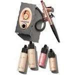 Luminess Air Icon Makeup Airbrush System and 4-Piece Foundation Starter Kit, Fair Coverage - Quick, Easy & Long Lasting Application - Includes Silk