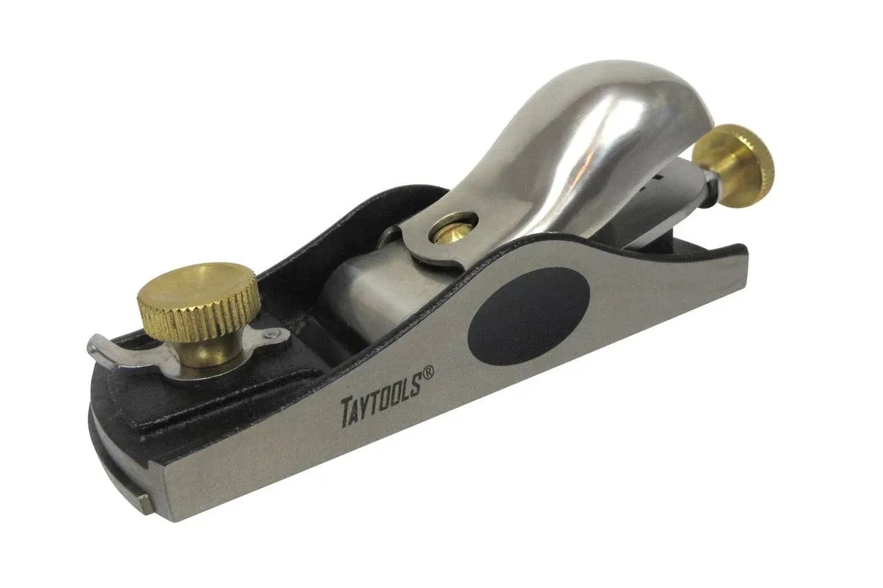 Taytools 468273 Low Angle Block Plane with 12 Degree Bed, Ductile Cast Iron Body