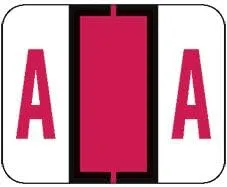 Doctor Stuff - File Folder Labels, Alphabet Letter A, Compatible with Smead Bccr/bccs - Tpam Series Alpha Stickers Red, 1" x 1-1/4", 120 Labels per