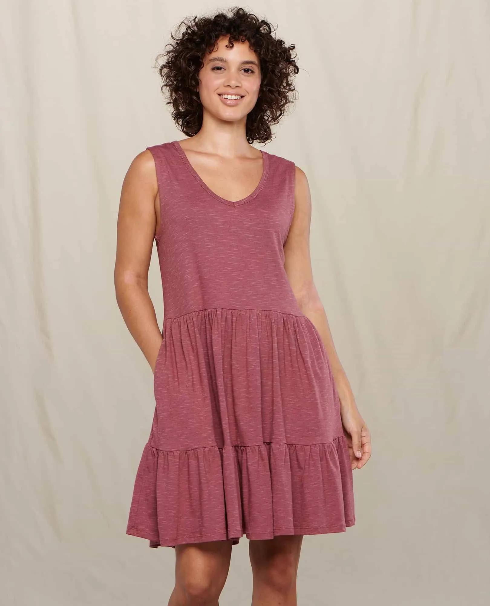 NWT Toad&amp;Co Marley Tiered Sleeveless Dress in Wild Ginger