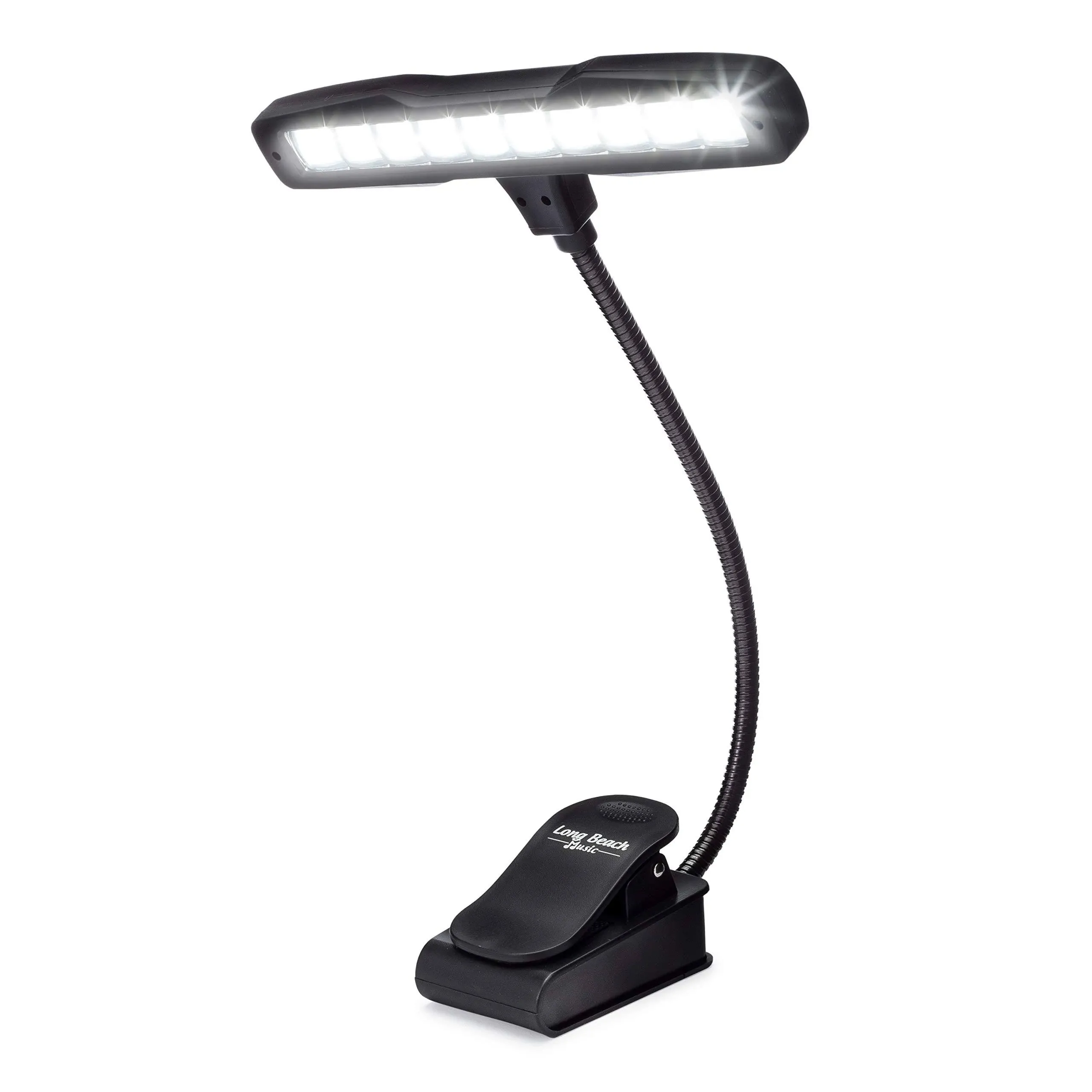 Rechargeable Clip-On Music Stand Orchestra Light- 10 Bright Leds- Includes Usb Cord, Wall Plug, And Carrying Bag- Also For Reading, Djs, Artists, Crafting | Reverb