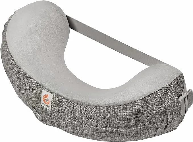 Ergobaby Natural Curve Nursing Pillow with Strap, Grey