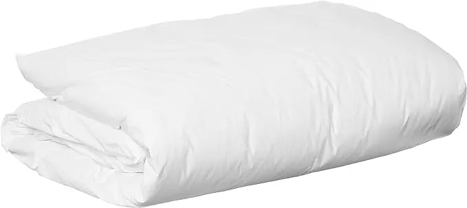 National Allergy Premium 100% Cotton Duvet Comforter Protector - Full/Queen Size - 86" x 86" - White - Breathable 300 Thread Count Hypoallergenic Cover - Zippered Encasement - Bedding Linen