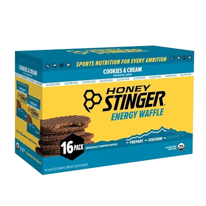 Honey Stinger Organic Gluten Free Cookies &amp; Cream Waffle | Energy Stroopwafel fo