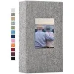 Classic Slip-in Photo Album - Linen Cover with Window