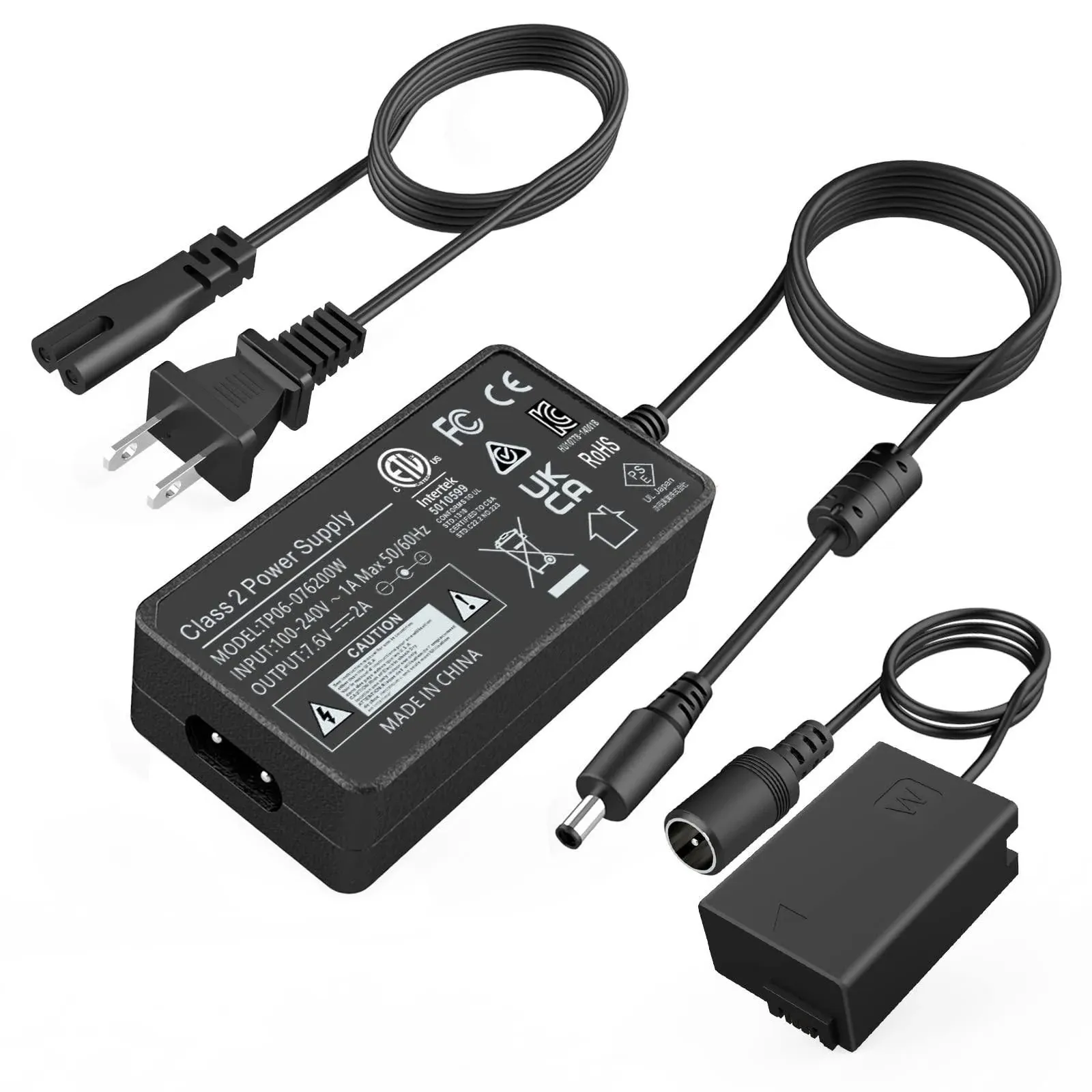 AC-PW20 AC Power Adapter NP-FW50 A6400 A6000 Dummy Battery Kit PW20 for Sony Alpha ZV-E10 A5100 A6100 A6300 A6500 A7II A7S A7SII A7R A7RII DSC-RX10 NEX-5 Cameras Continuous Power Supply