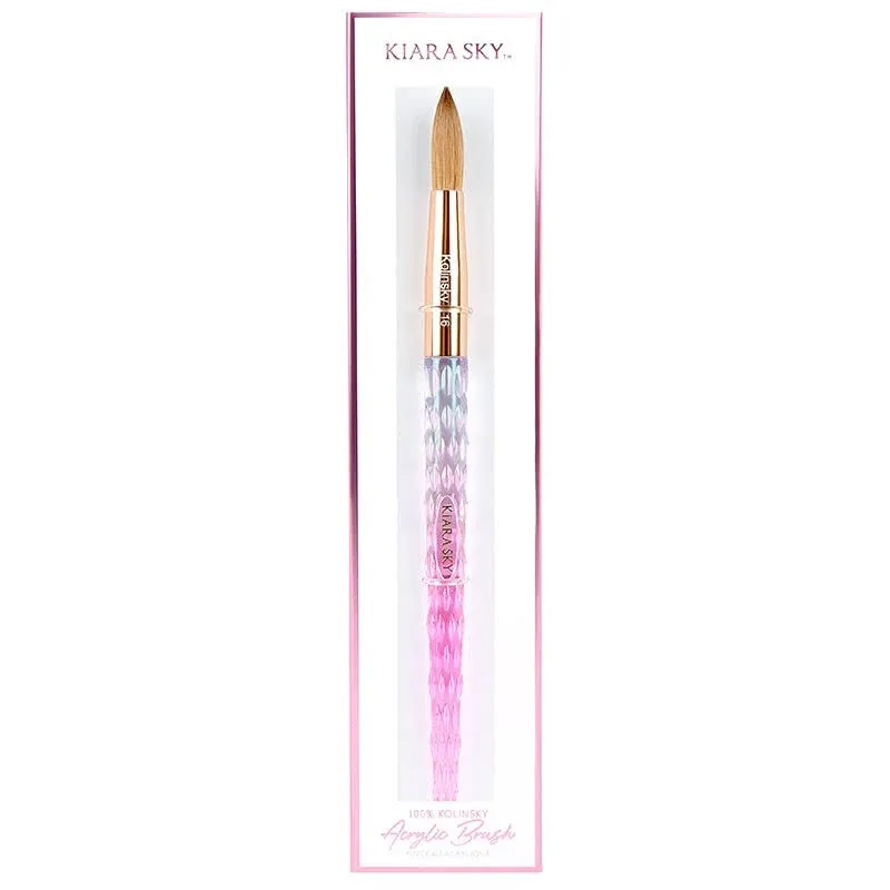 KiaraSky 100% Pure Kolinsky Acrylic Brush #14