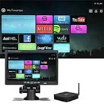 7 inch Small HDMI Monitor 1024x600 Resolution Small 1080P Portable IPS Monitor with Remote Control with Built-in Speakers HDMI VGA Input for Gaming CCTV Security Raspberry Pi PC