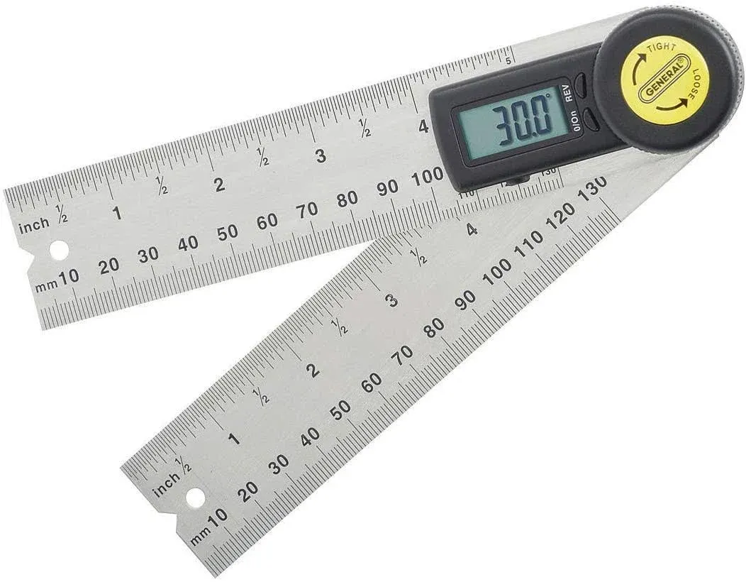 5 In. Digital Reversible Angle Finder With Angle Lock And Large LCD Readout