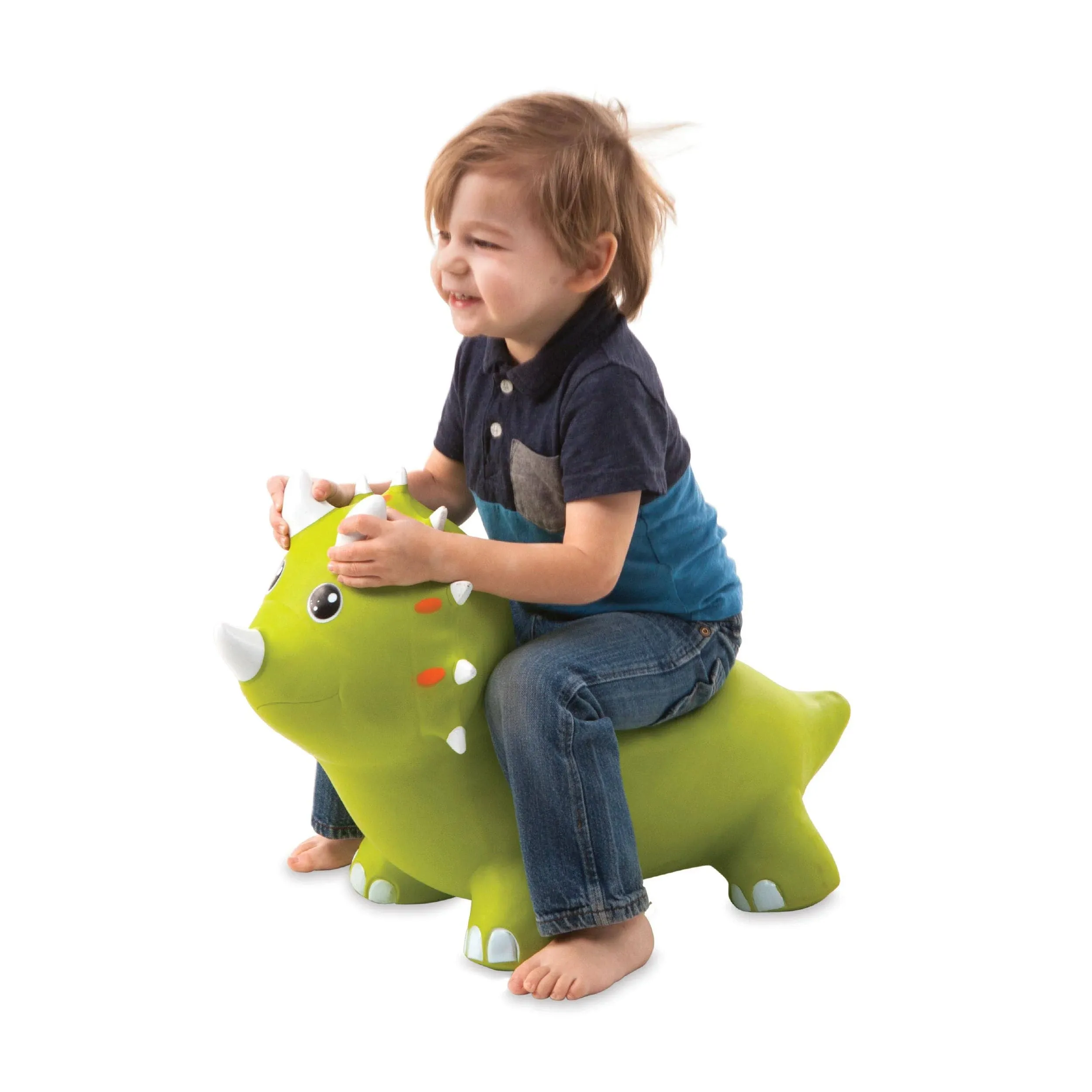 Green Dino Bouncy Inflatable Jump-Along