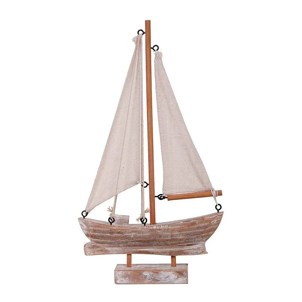 Waroom Home Wooden Sailboat Decor