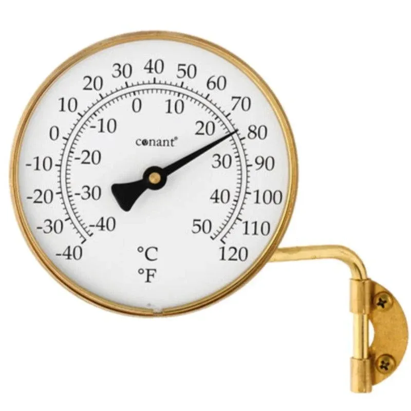 Conant Vermont Dial Thermometer Brass