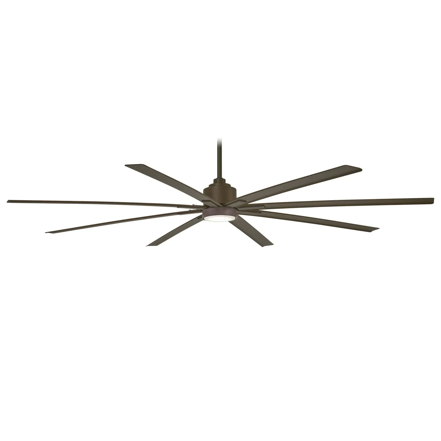 Minka-Aire F896L-84-ORB | 84" Xtreme H20 Outdoor/Indoor 8 Blade Ceiling Fan | Quiet 6 Speed Reverisble DC Motor | Includes Hand Remote, Downrod, Light Kit | Smart Home Adaptable | Oil Rubbed Bronze