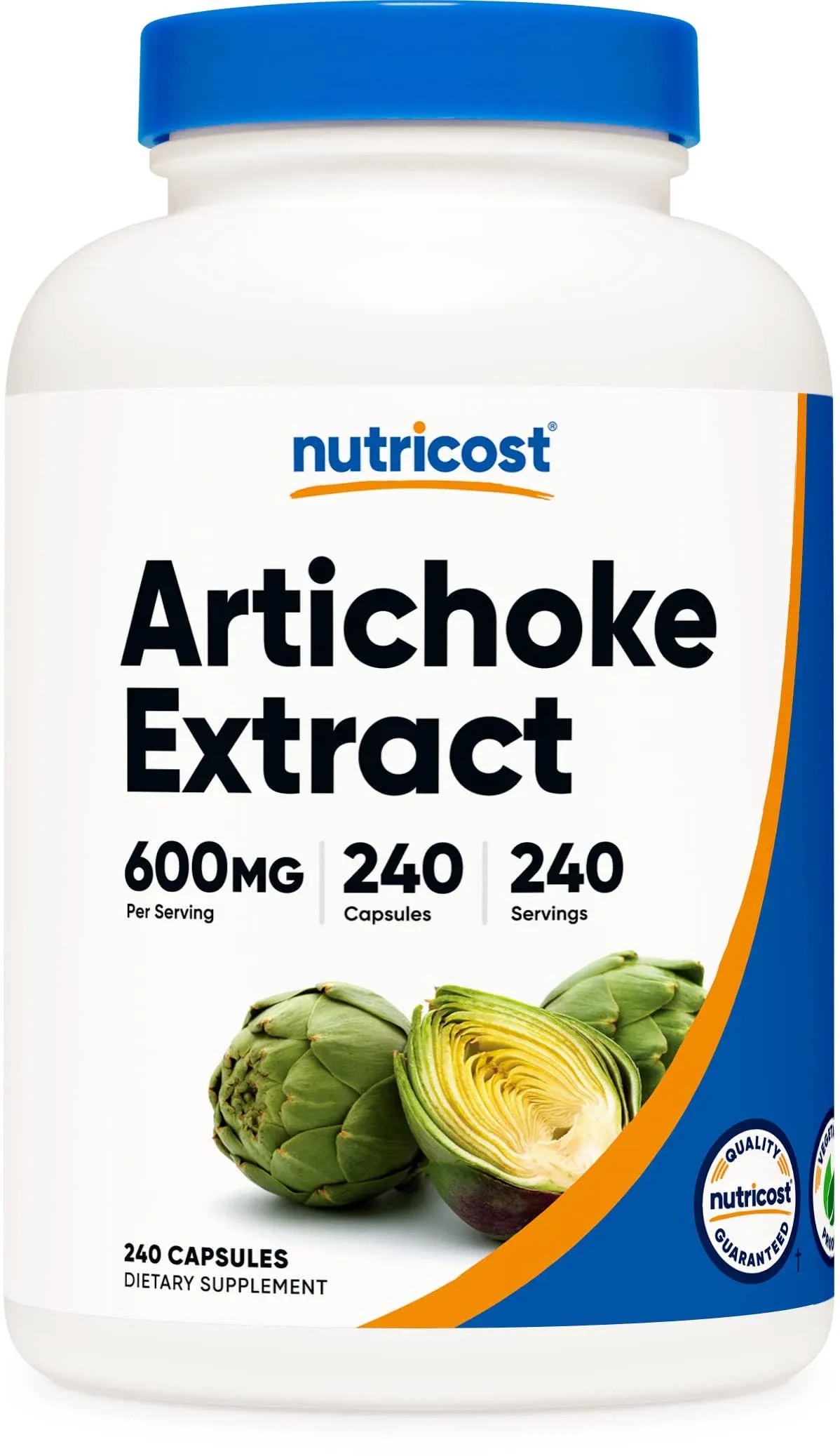 Nutricost, Artichoke Extract Capsules, 600 mg, 240 Count