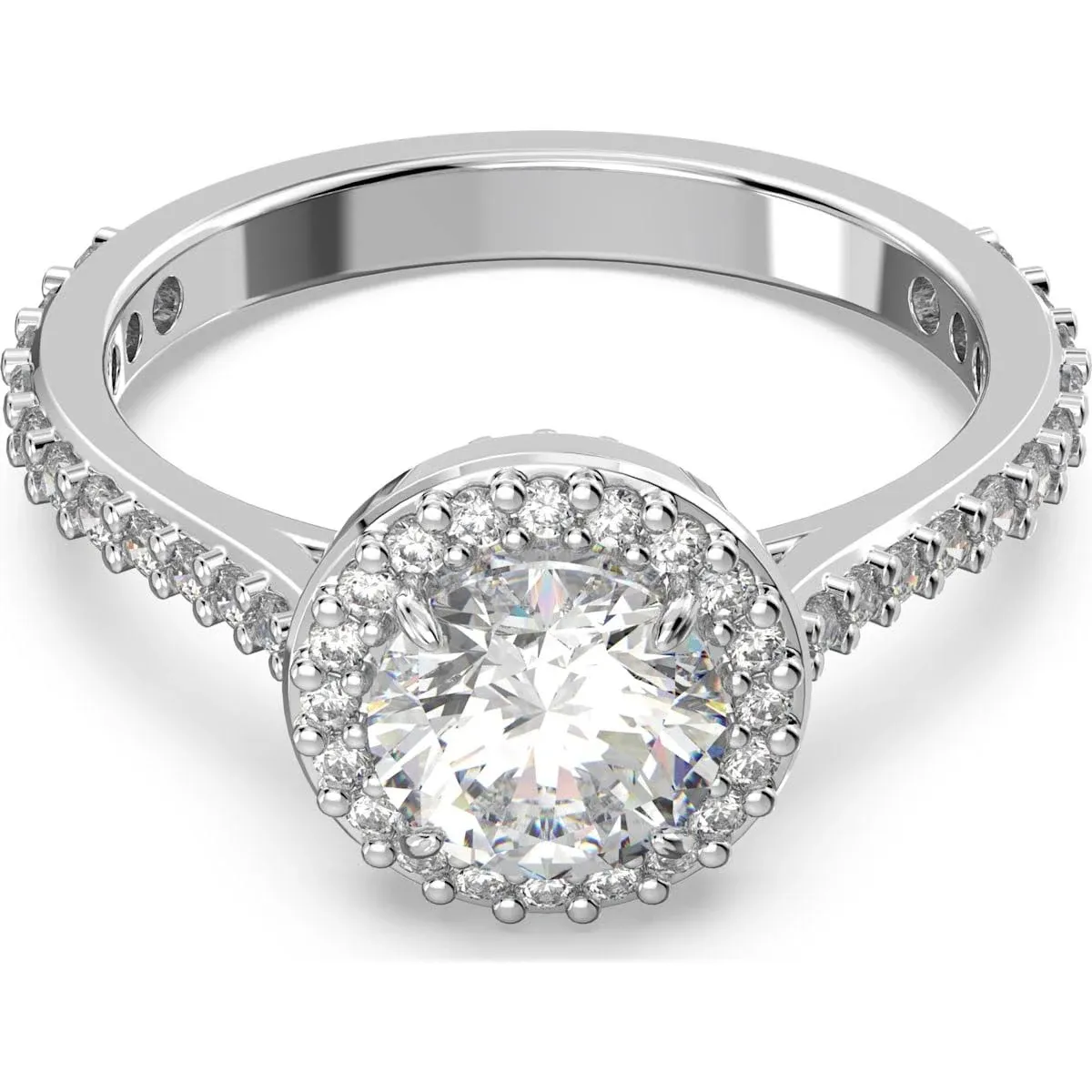 Women's Constella Rhodium-plated & Crystal Cocktail Ring