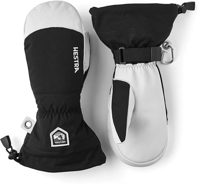 Hestra Army Leather Heli Ski Mitt - Classic Snow Mitten Glove for Skiing, Snowboarding and Mountaineering