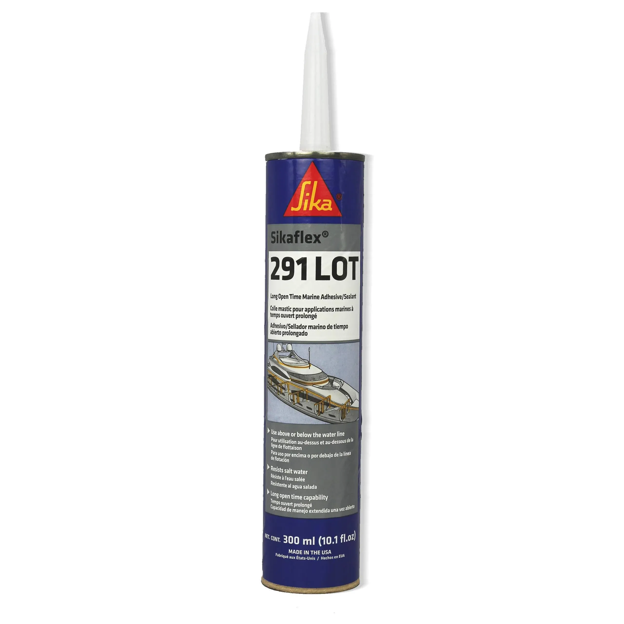 Sika Sikaflex 291 Lot Slow Cure Adhesive & Sealant 10.3oz(300ml) Cartridge - Black