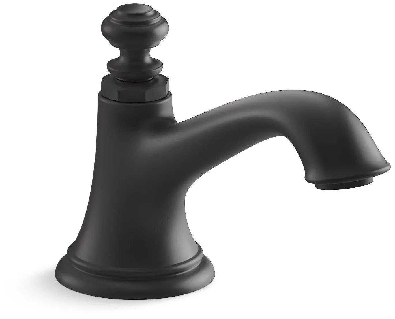 Kohler 72759 Artifacts with Bell Design Widespread Bathroom Sink Spout - Matte Black