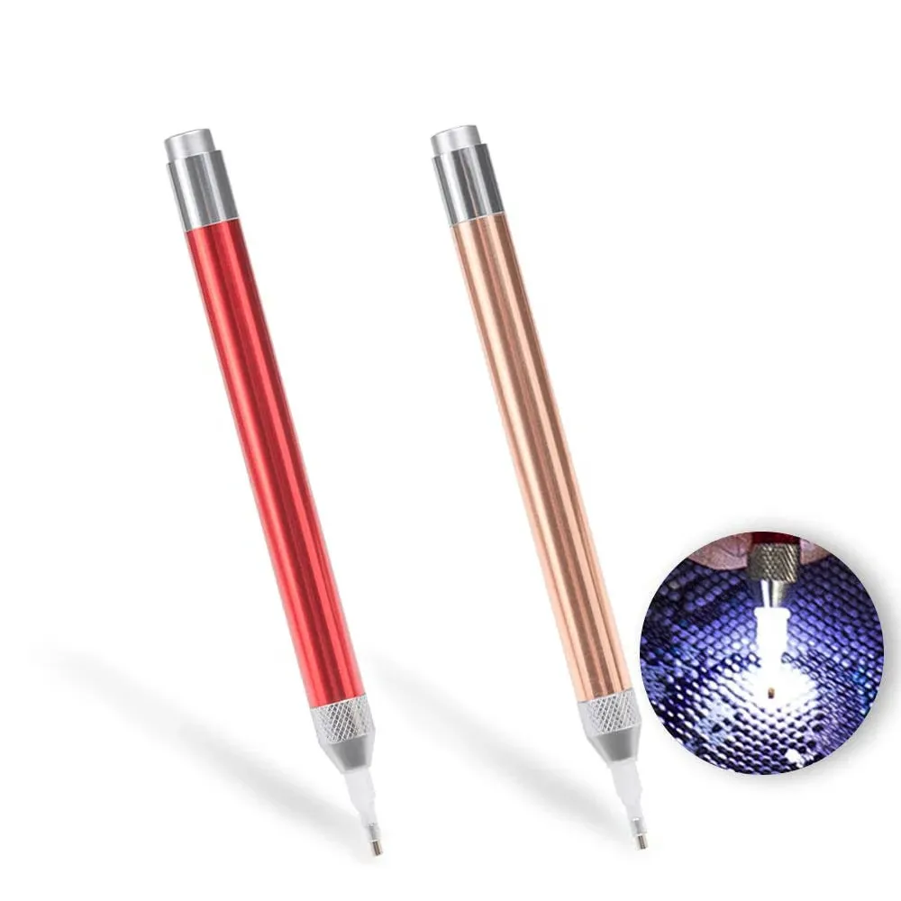 LED DIY Diamond Painting Illumination Pen with Light,2Pack Art Lighted Pen Appli