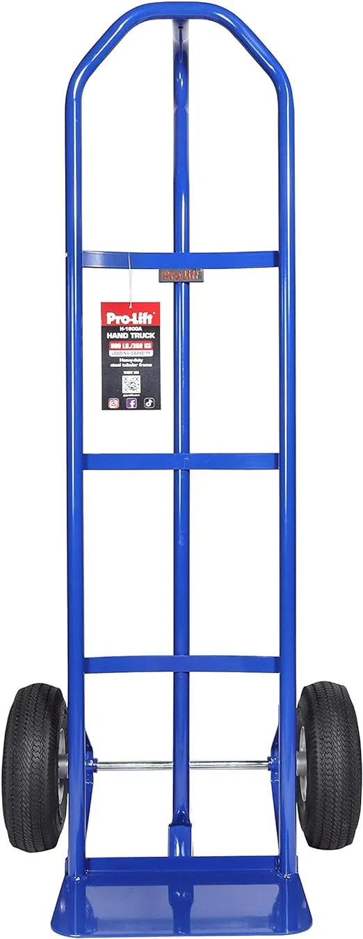 Pro Lift Hand Trucks Heavy Duty – Industrial Dolly Cart with Vertical Loop Handle and 800 Lbs Maximum Loading Capacity