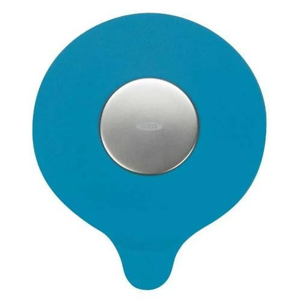 OXO Tot Silicone Tub Drain Stopper Aqua Light Blue Plug Bathrooms Bathtub