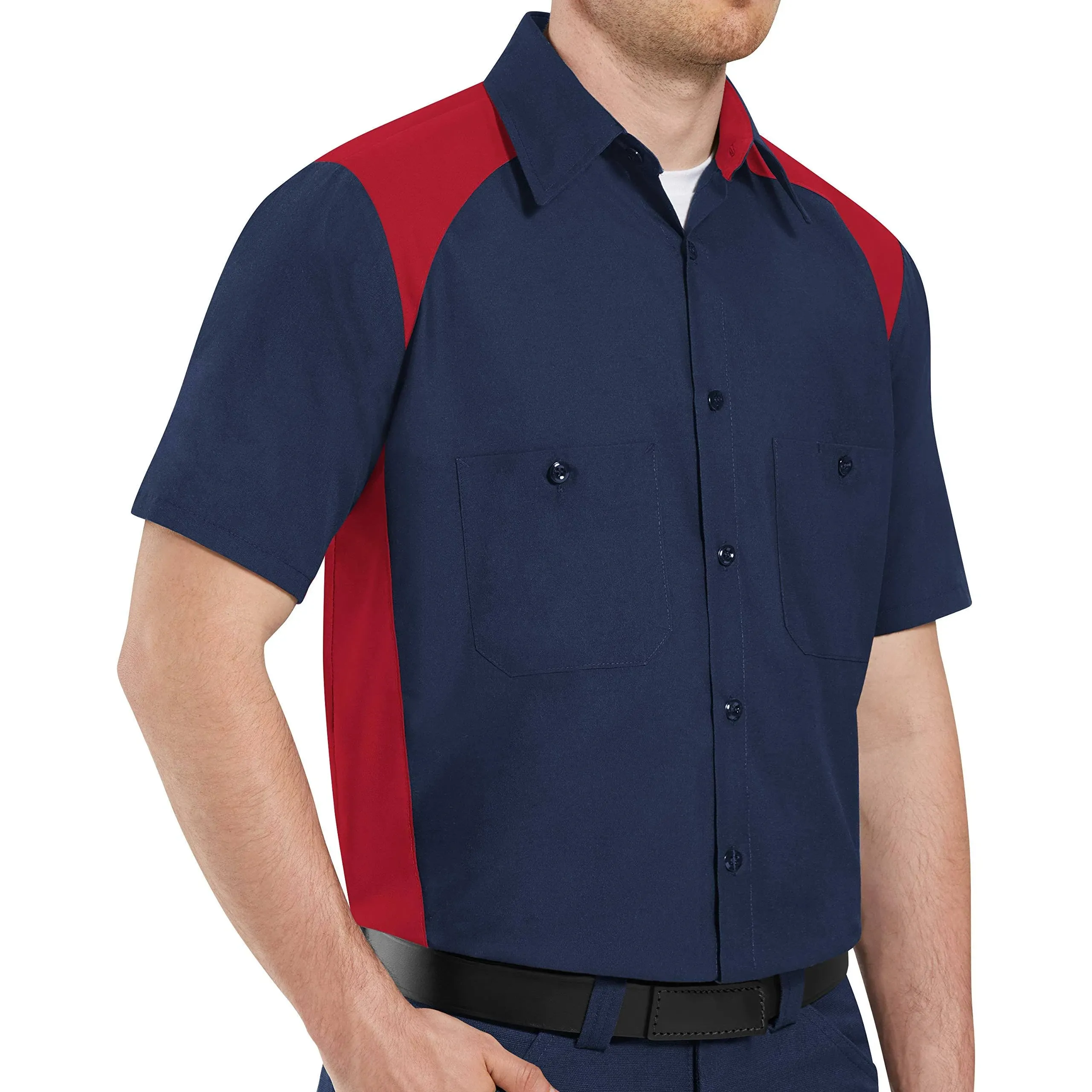 Red Kap Men's Short Sleeve Motorsports Shirt