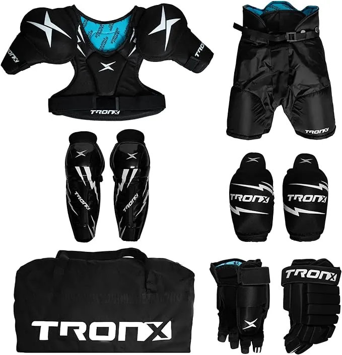 TronX Junior Youth Hockey Equipment Kit Ice Hockey Protective Gear Hockey ...