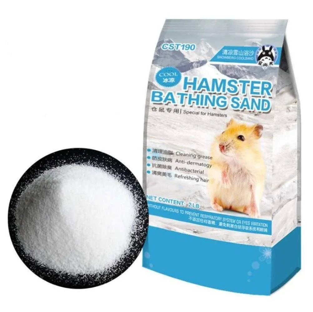 Hamster Hamster Bath Sand Dust Bathing Sand Gerbil Powder Grooming Sand for Tiny Friends Farm Chinchilla Dust Bath Potty Litter Sand 2LB Hamster Sand