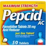 Pepcid AC Maximum Strength Tablets, 50 Count by Pepcid