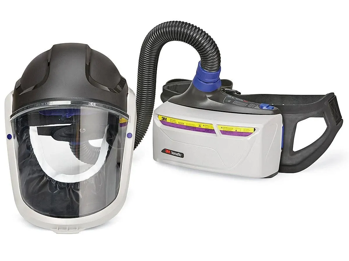 3M Versaflo™ Powered Air Purifying Respirator TR-600 Heavy Industrial Kit, Hard Hat & Faceshield, Lithium-Ion (TR-600-HIK)