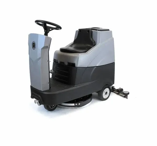 Ride on Auto Floor Scrubber Machine 22'' with Battery, Brush