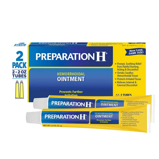 Preparation H Hemorrhoid Itching, Burning and Discomfort Relief Ointment, 2 Oz