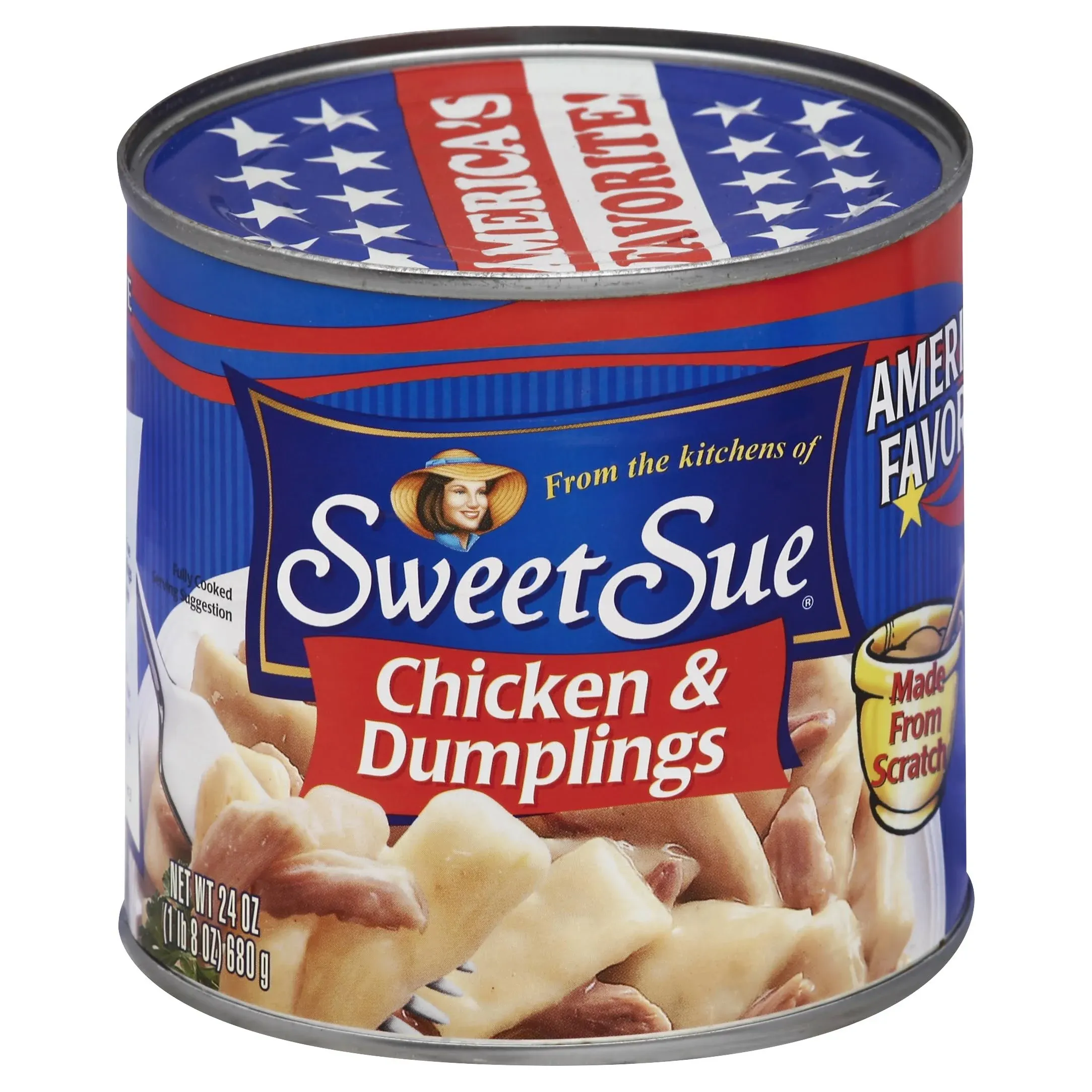 Sweet Sue Chicken &amp; Dumplings 20 oz. can Biscuit Pastry Meat Stew