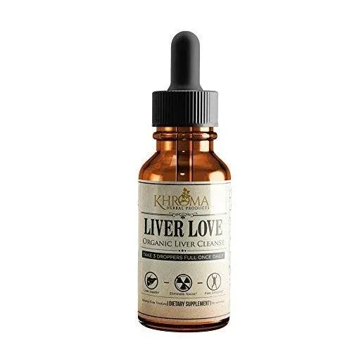 Liver Love - Organic Liver Support - 2 oz Liquid Dietary Supplement - Alcohol Free