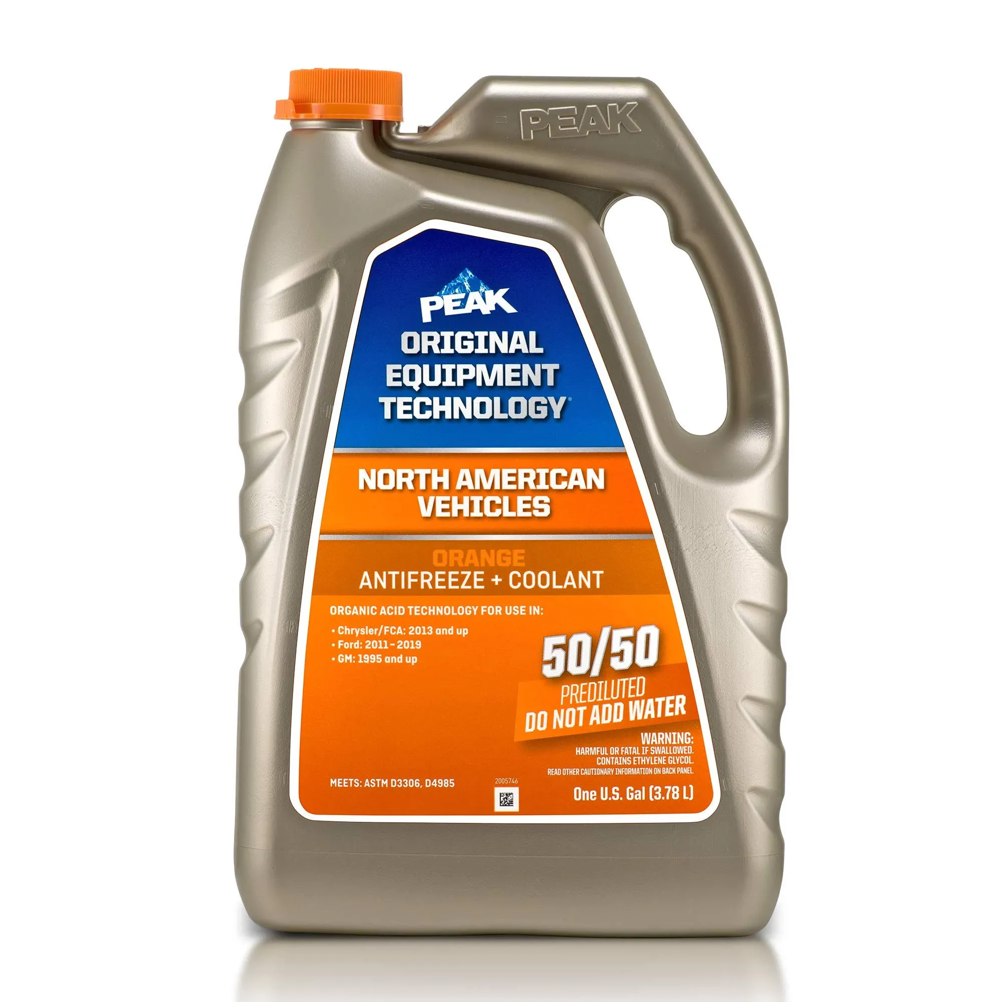 PEAK Original Equipment Technology Antifreeze for North American Vehicles - Orange