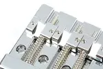 Fender HiMass 4-String Bass Bridge Assembly with Zinc Saddles - Chrome