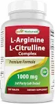 Best Naturals Arginine Citruline Complex 1000 Mg 120 Tablets