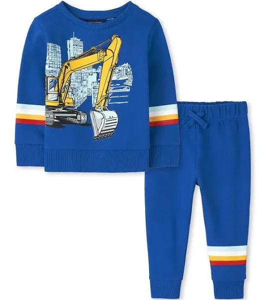 The Children's Place baby-boys Toddler Boys Construction 2-piece Set