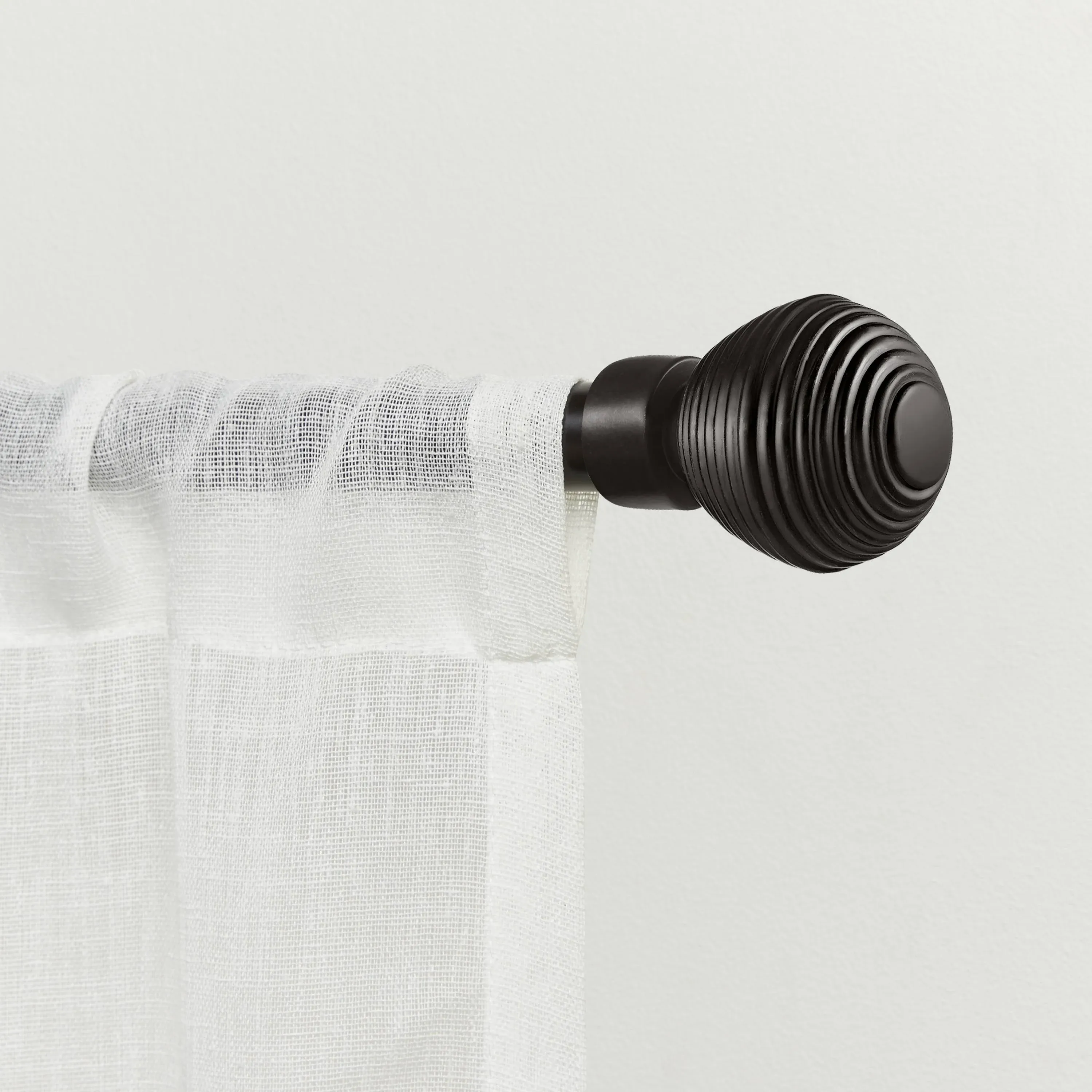 Exclusive Home Modern Layer 1 inch Curtain Rod and Coordinating Finial Set, Size ...